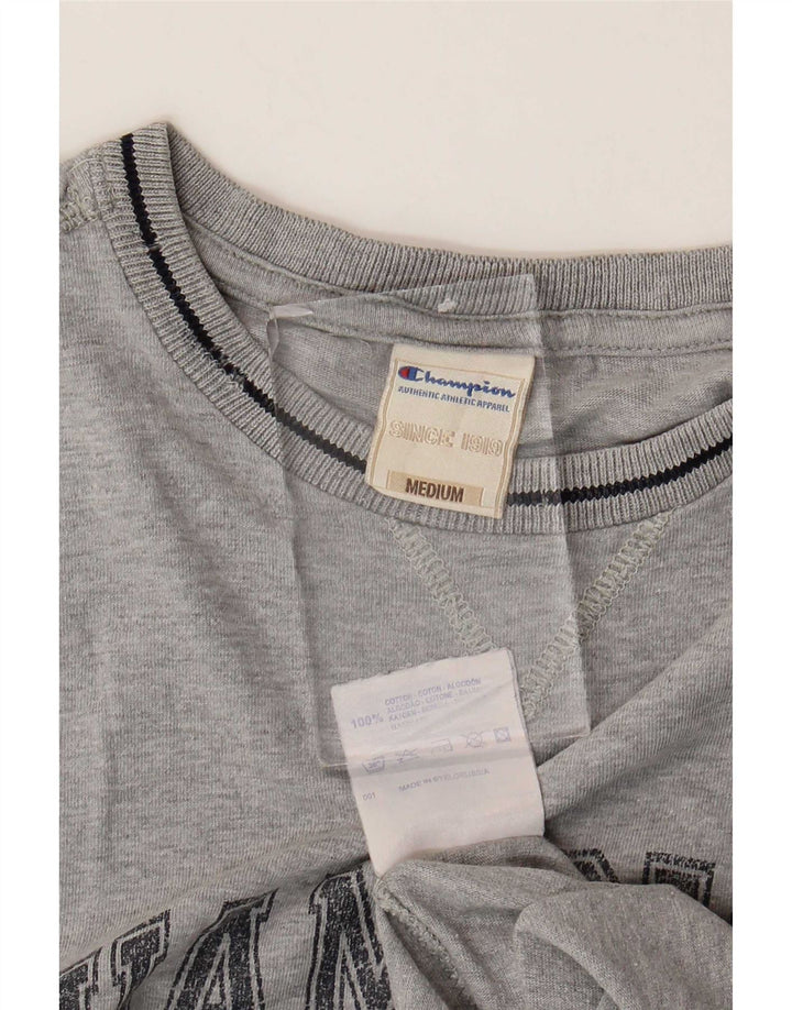 Champion Herren-T-Shirt mit Grafik, mittelgraue Baumwolle