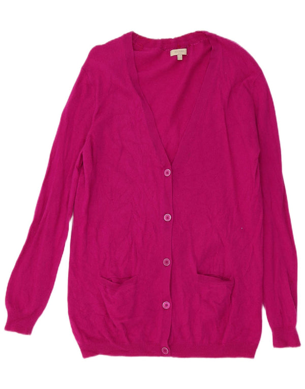 Hobbs Damen-Cardigan-Pullover UK 14 Large Burgund Kaschmir