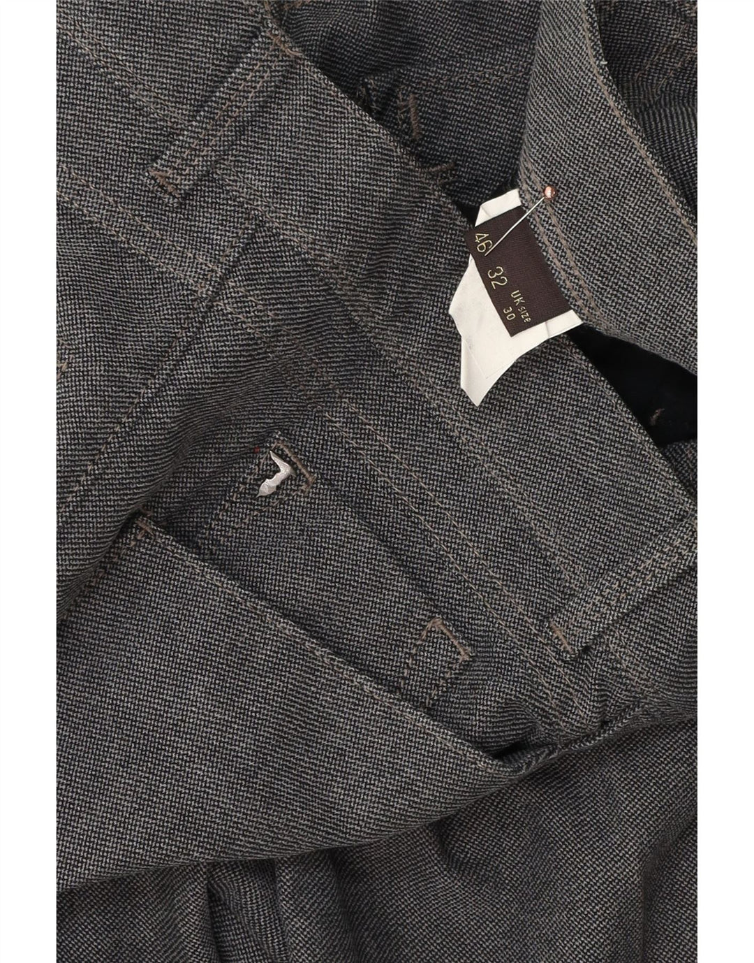 Trussardi Damen Gerade Freizeithose W30 L34 Grau