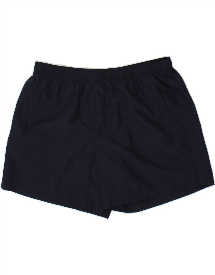 CHAMPION Womens Sport Shorts UK 16 Large Navy Blue Polyester Vintage Champion and Second-Hand Champion from Messina Hembry 