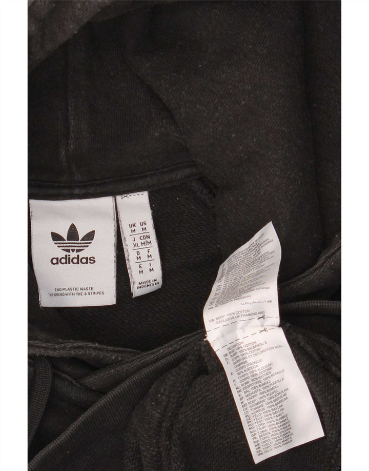 Adidas Herren Kapuzenpullover Mittelschwarz Baumwolle