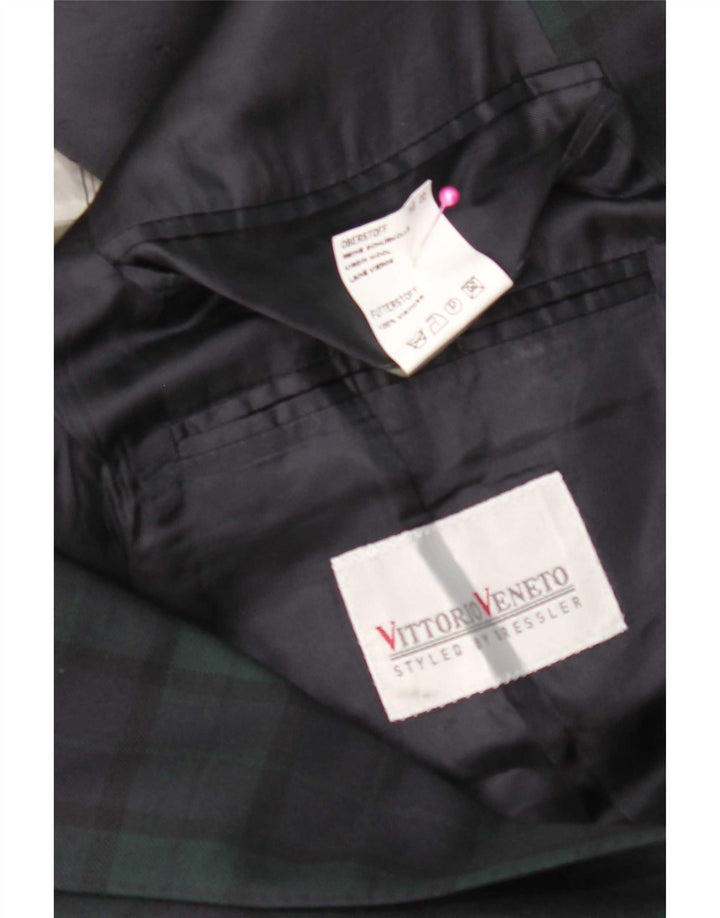 Vittorio Veneto Damen Blazer Jacke UK 18 XL Marineblau kariert
