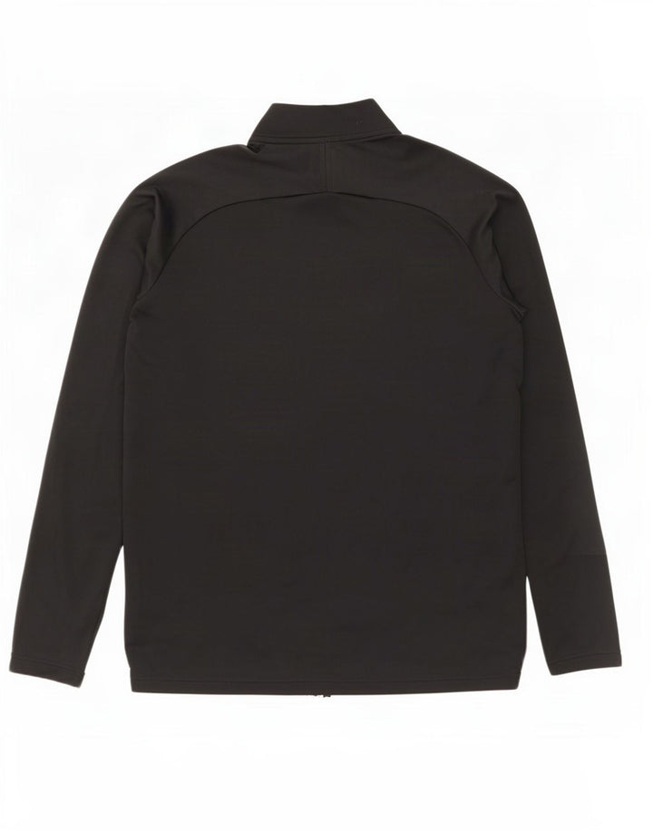 Nike Herren Dri Fit Pullover-Trainingsanzugoberteil mit Reißverschluss, Mittelschwarzes Polyester