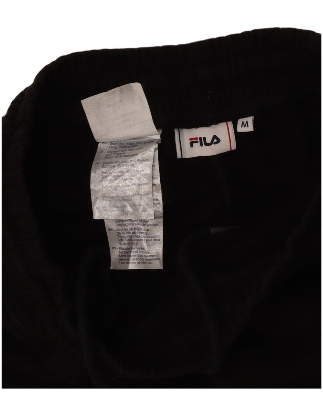 FILA Herren-Trainingsanzughose mit Grafik, mittelschwarz, Baumwolle