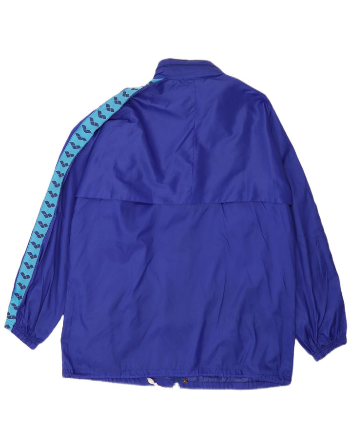 Arena Herren-Regenjacke mit grafischer Kapuze, UK 40, Größe L, Blau, Polyamid