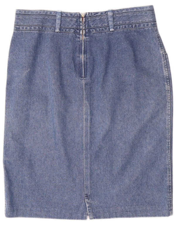 Laura Biagiotti Womens Denim Skirt W36 Large Blue