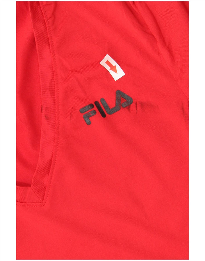 FILA Herren Top Langarm XS Rot Polyester