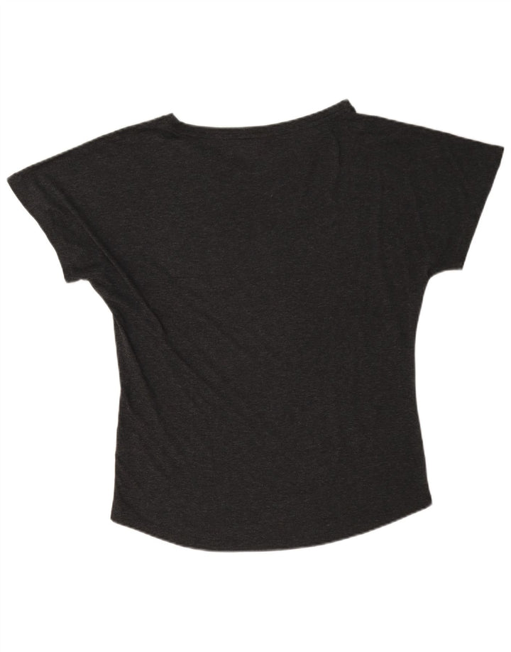 Puma Damen T-Shirt Top UK 12 Mittelgrau meliert