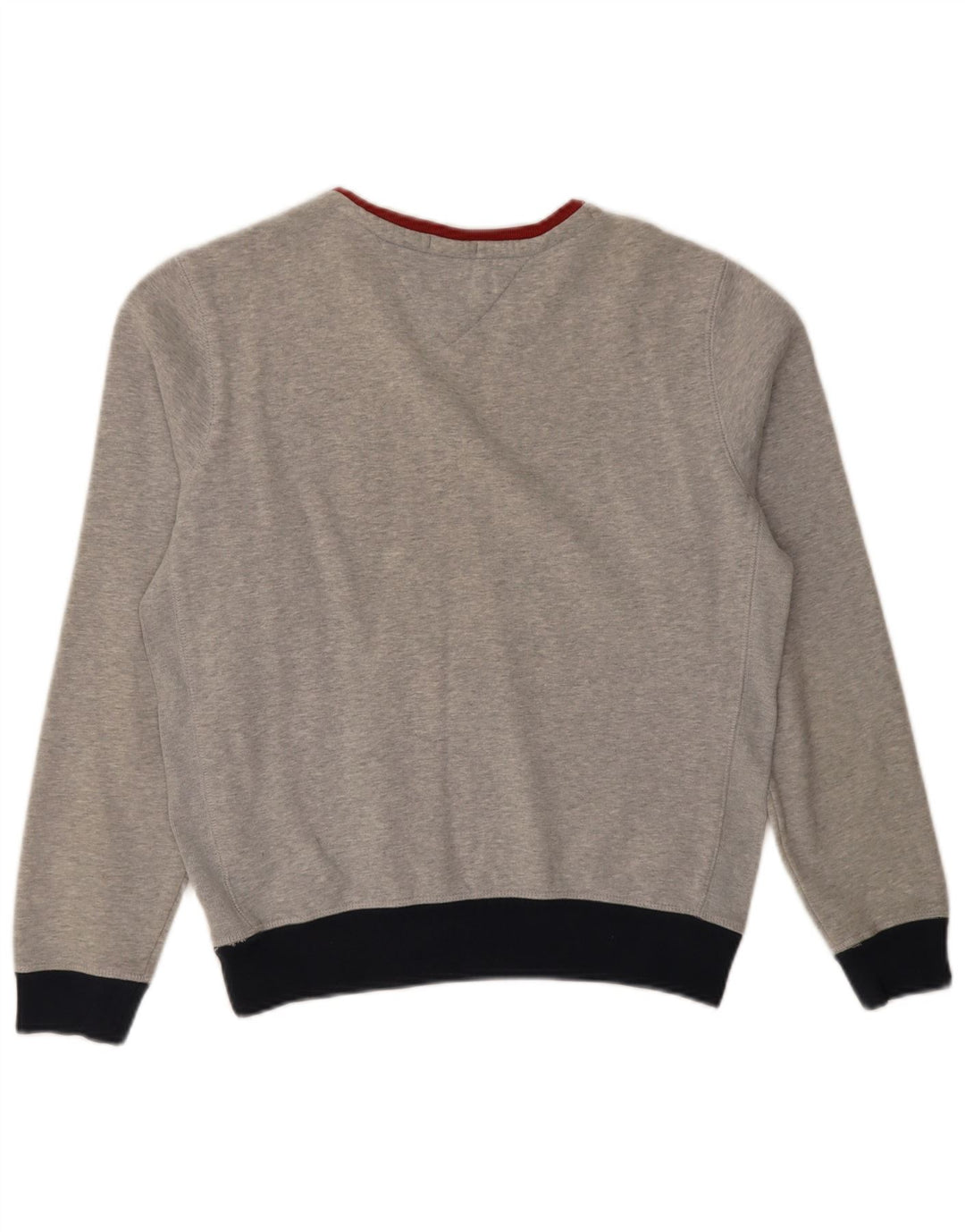 Tommy Hilfiger Damen Grafik-Sweatshirt-Pullover UK 10 Small Grau