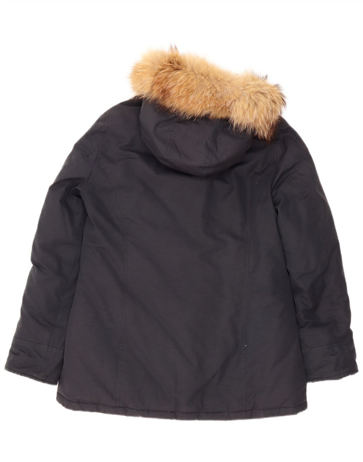 Champion wattierte Damenjacke mit Kapuze, UK 14, mittelmarineblau