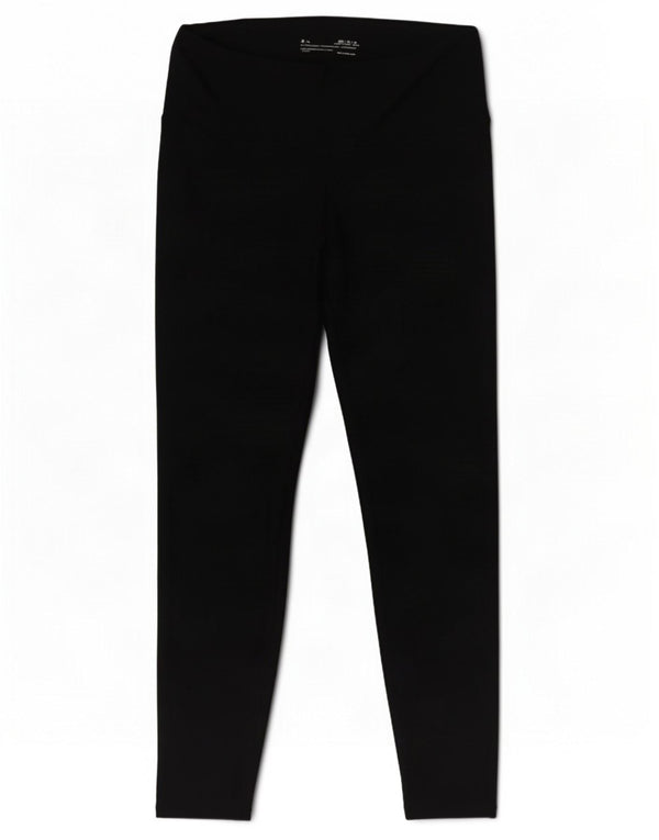 Under Armour Damen Heat Gear Graphic Leggings UK 12 Medium Schwarz