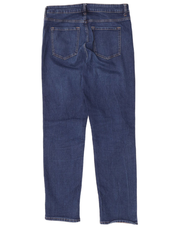Marks & Spencer Damen The Sienna Straight Jeans UK 14 Large W32 L30 Blau