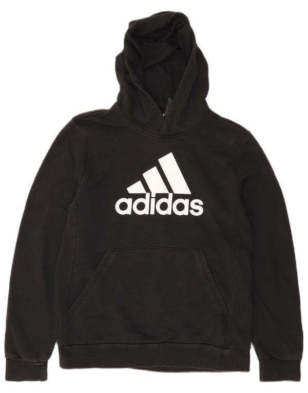 Adidas Jungen Graphic Hoodie Pullover 13–14 Jahre, schwarze Baumwolle