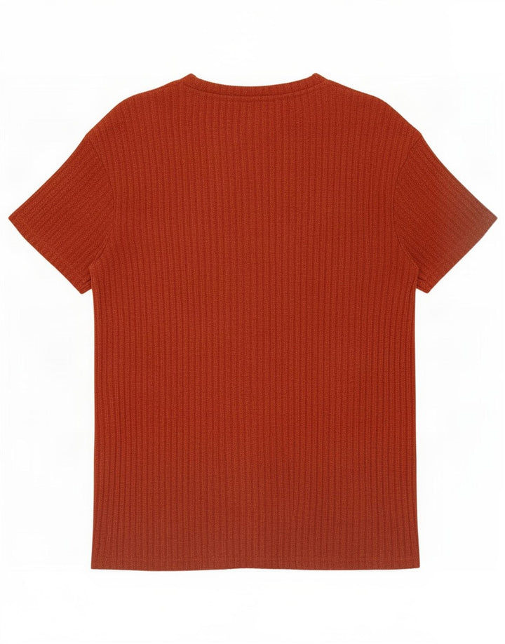 Zara Damen T-Shirt Top UK 14 Mittelbraun