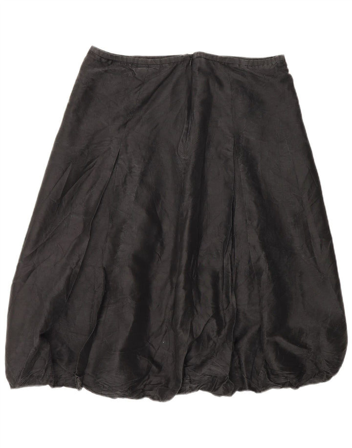 Coast Damen-Blasenrock UK 14 Large W32 Graue Seide