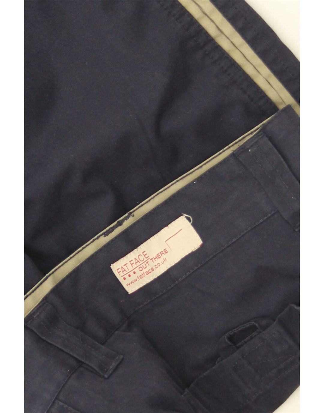 Fat Face Herren-Freizeitshorts, Größe L, W34, Marineblau, Farbblock-Polyester