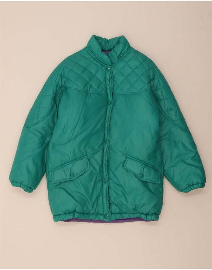 Meccano Damen Wattierte Jacke EU 44 XL Grün Polyamid