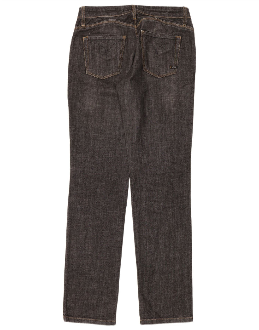 Massimo Dutti Damen Straight Jeans W31 L34 Marineblaue Baumwolle