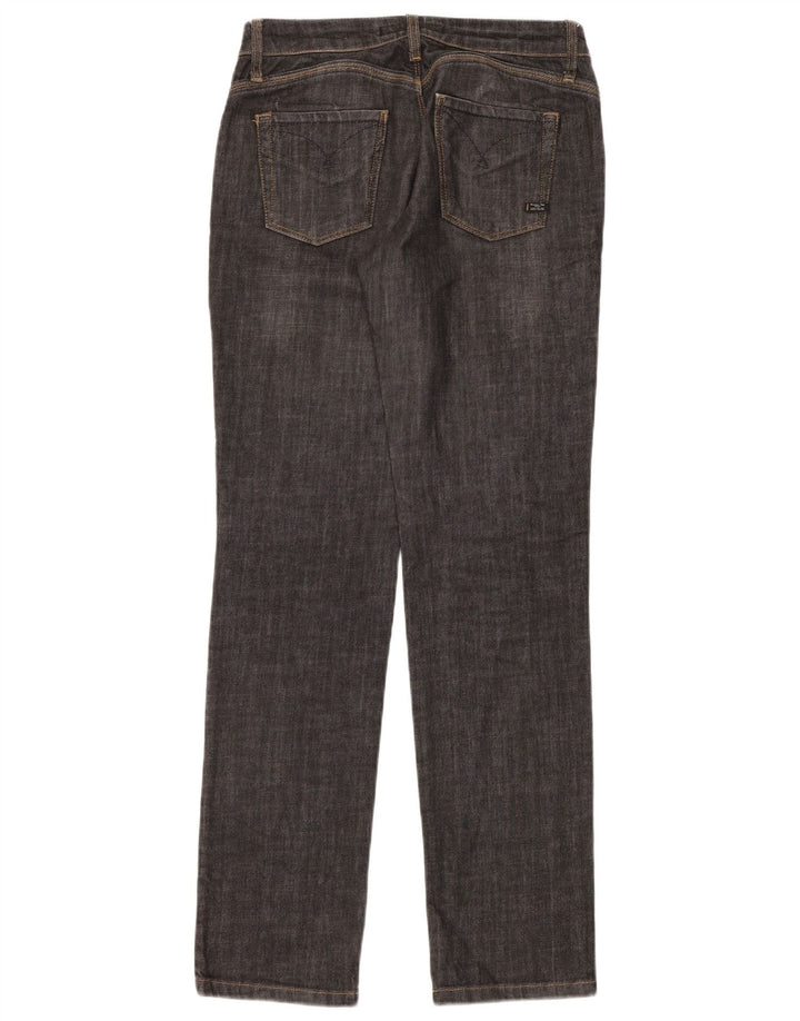 Massimo Dutti Damen Straight Jeans W31 L34 Marineblaue Baumwolle