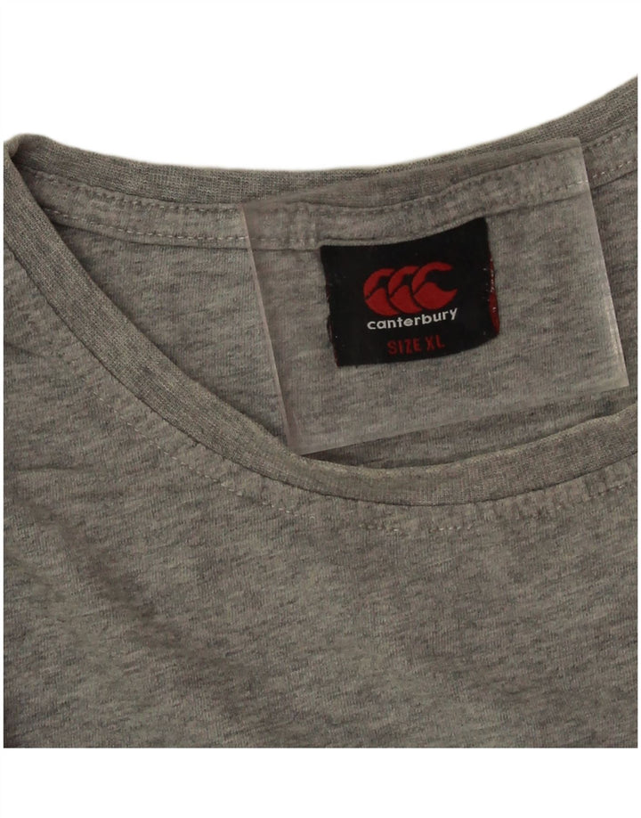 Canterbury Herren Grafik T-Shirt Top XL Grau