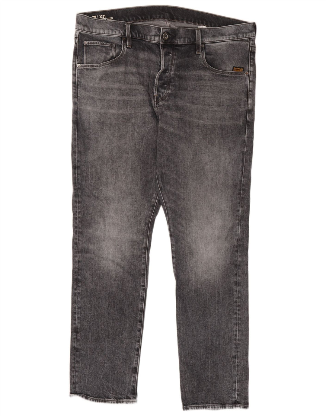 G-Star Herren Regular Tapered Jeans W38 L32 Graue Baumwolle