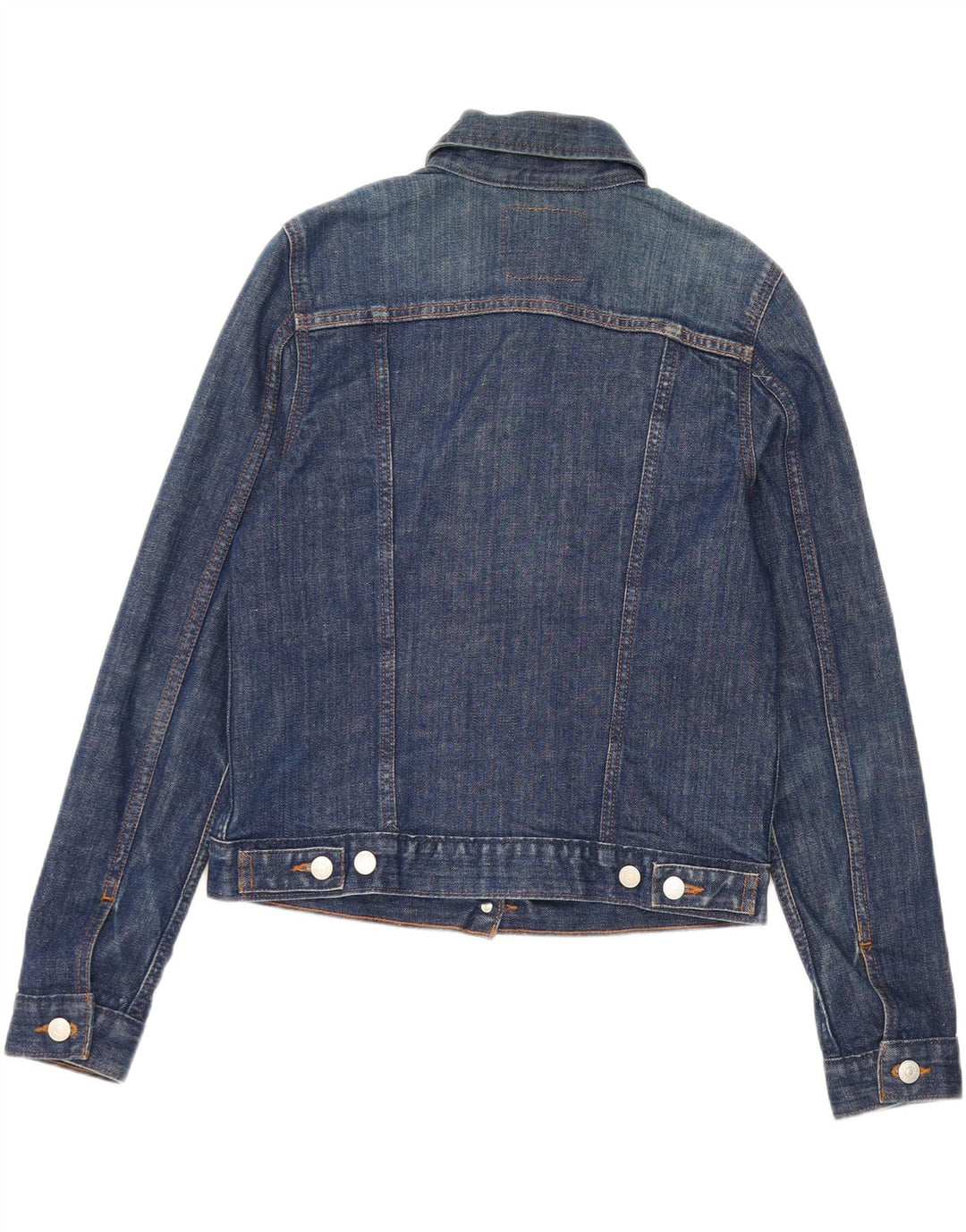 Levi's Damen Crop Denim Jacke UK 12 Mittelblau