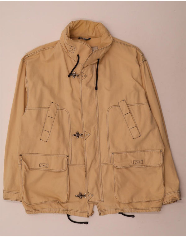 Faciba Herren Utility Jacke IT 58 4XL Beige Baumwolle