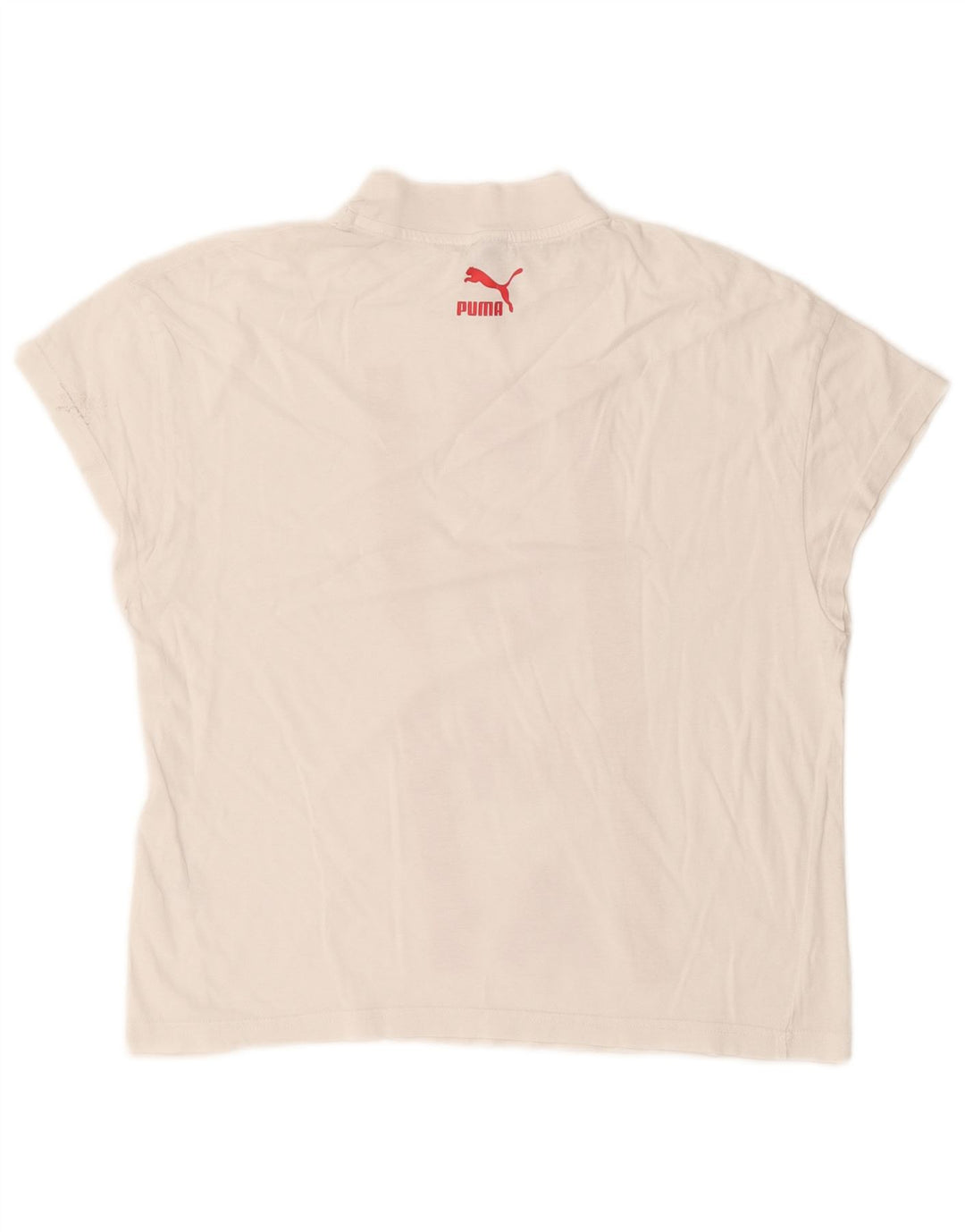 Puma Damen Grafik T-Shirt Top UK 10 Small Weiß