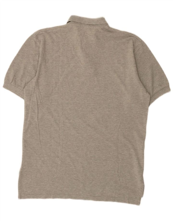 Polo Ralph Lauren Herren-Poloshirt aus mittelgrauer Baumwolle