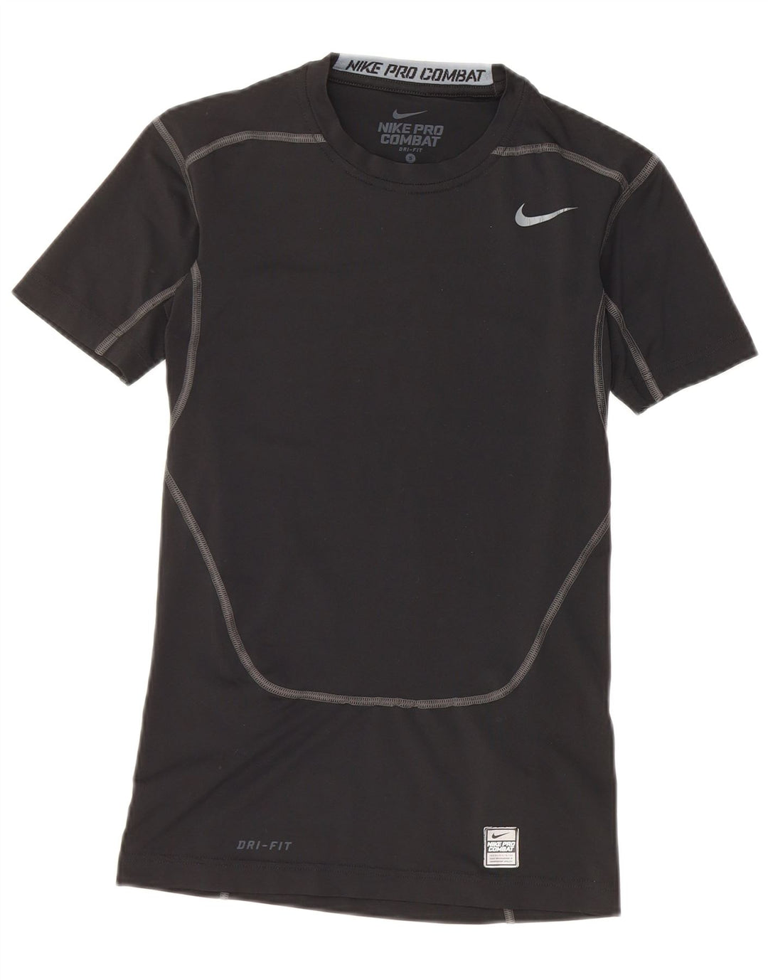 Nike Herren-Kompressions-T-Shirt, Größe S, Schwarz, Polyester