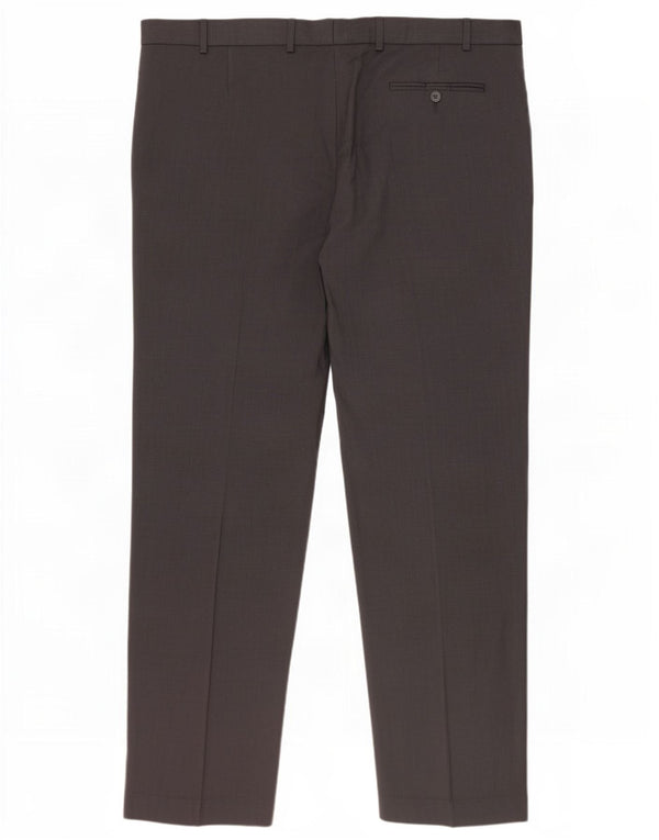 Marks & Spencer Damen-Anzughose mit normaler Passform, W42, L33, graue Wolle