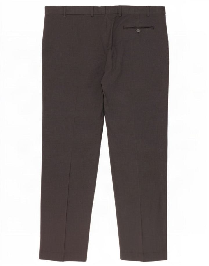 Marks & Spencer Damen-Anzughose mit normaler Passform, W42, L33, graue Wolle