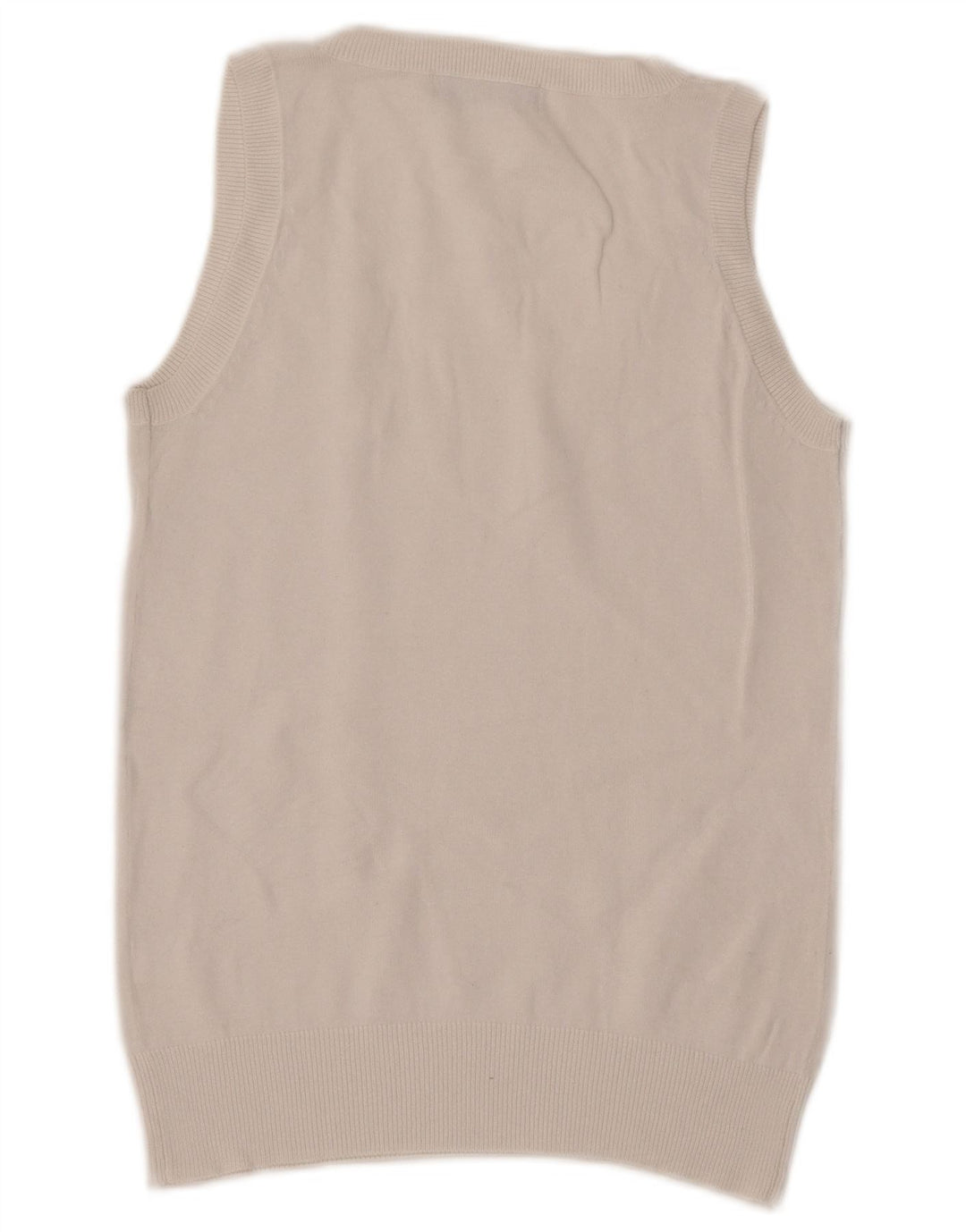 Zara Damen Weste Tank Top UK 12 Mittelweiße Baumwolle