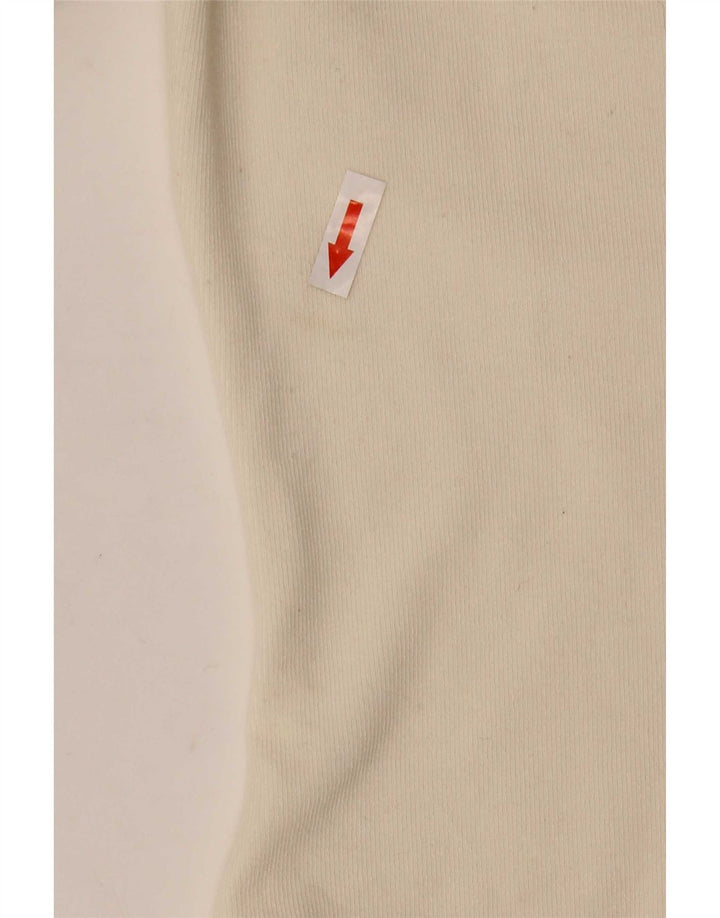 Zara Damen Langarm-Body UK 12 Medium Off White