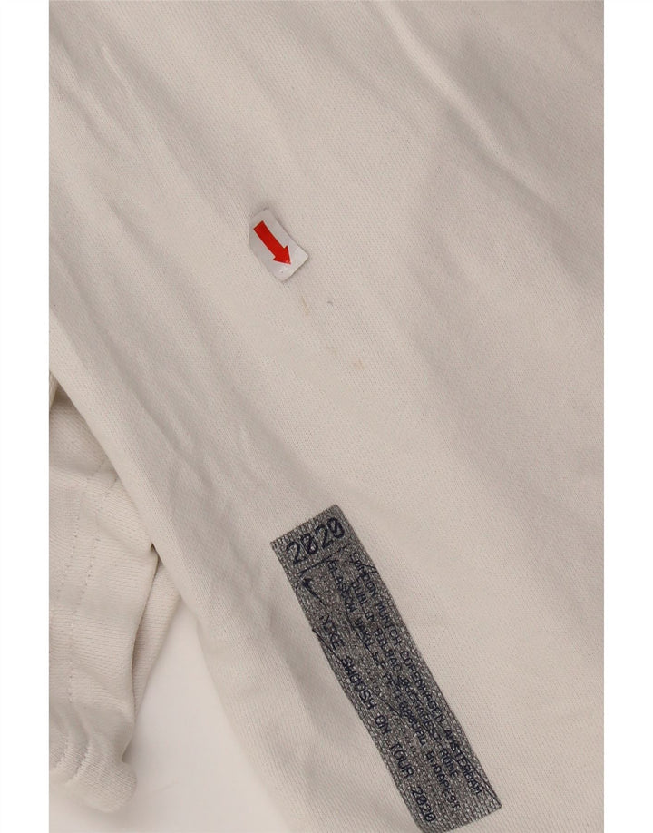 Nike Herren-Sportshorts mit Swoosh-Grafik, Standard-Passform, Größe L, aus weißer Baumwolle