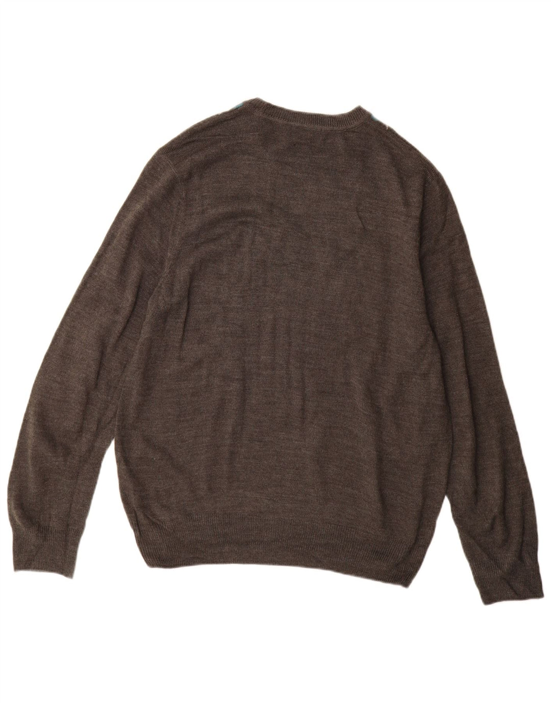 Dockers Herren-Pullover mit Rundhalsausschnitt, mittelgrau, Argyle/Diamant-Acryl