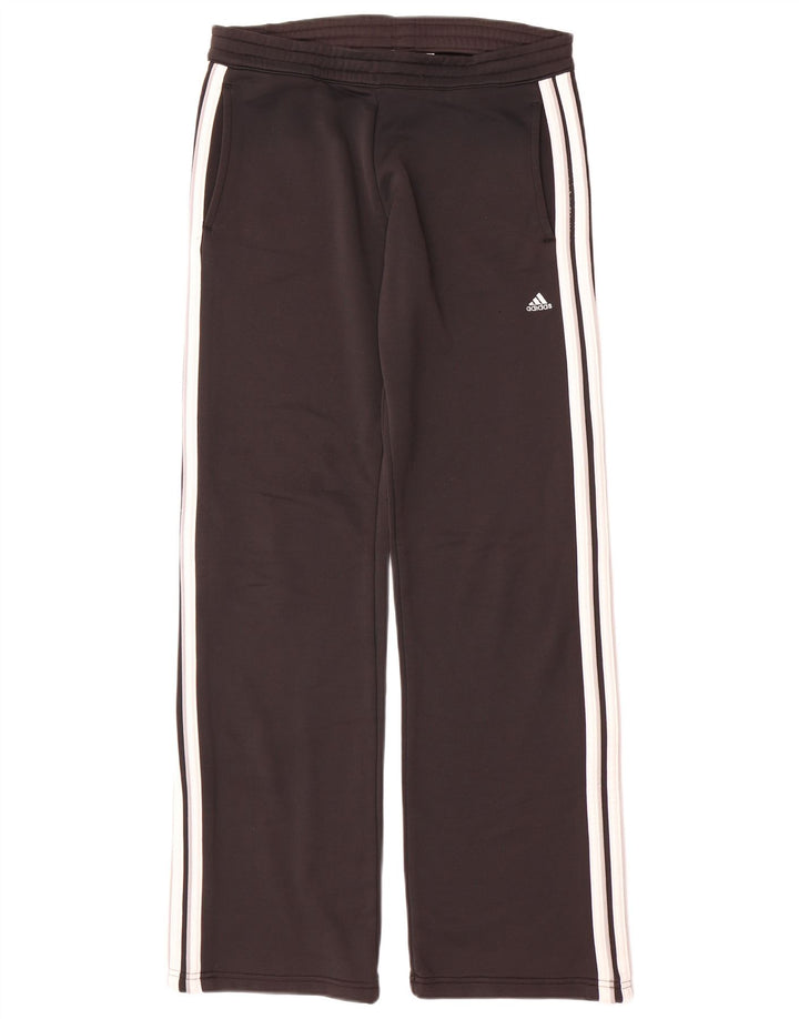Adidas Damen Trainingshose UK 10 Small Schwarz Polyester