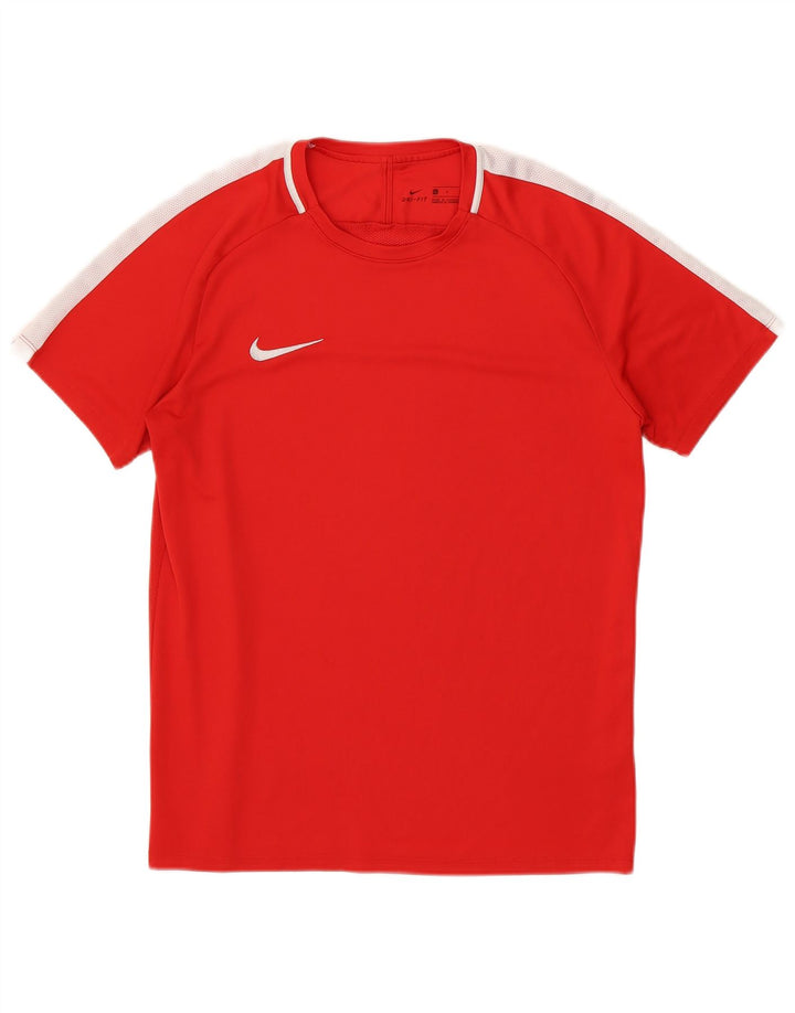 Nike Herren Dri Fit T-Shirt-Oberteil, groß, rot, Farbblock