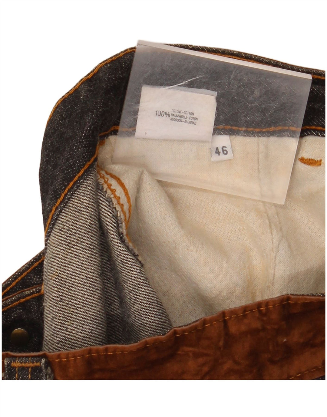 STEFANEL Womens High Waist Denim Skirt IT 46 Large W28  Grey Cotton