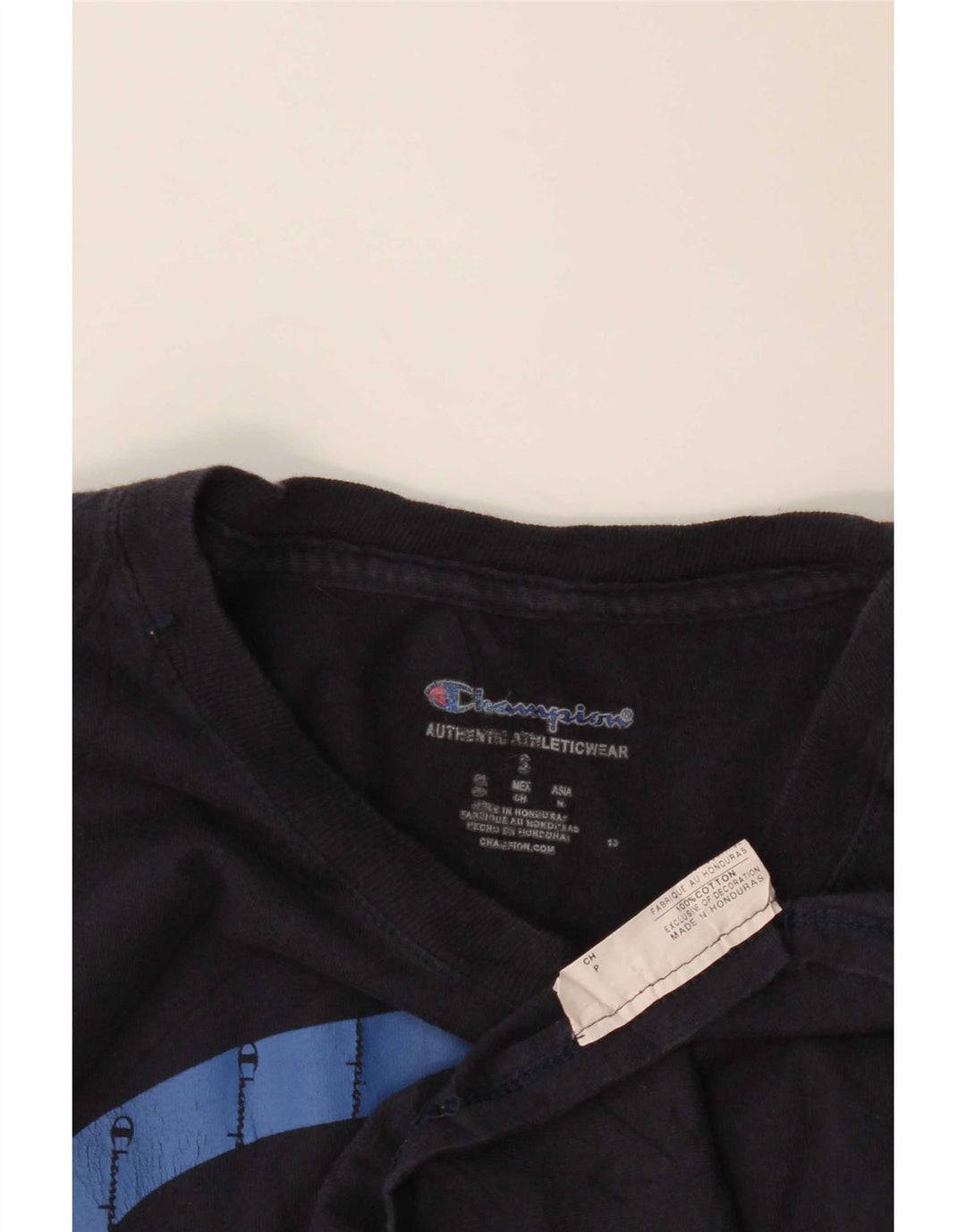 Champion Herren-T-Shirt mit Grafik, Größe S, schwarze Baumwolle