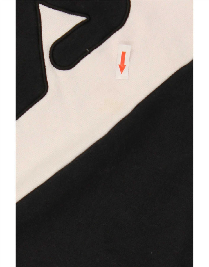 Fila Herren-Sweatshirt mit Grafik, Größe S, weiß, Colourblock-Baumwolle