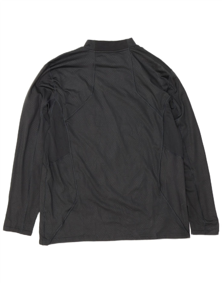 Russell Athletic Herren Dri-Power Graphic Top Langarm XL Schwarz Geometrisch