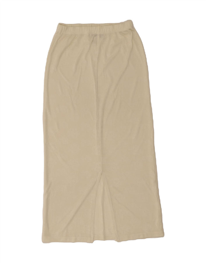 JACQUELINE DE YONG Womens Maxi Skirt W30 Medium  Beige Polyester Vintage Jacqueline De Yong and Second-Hand Jacqueline De Yong from Messina Hembry 
