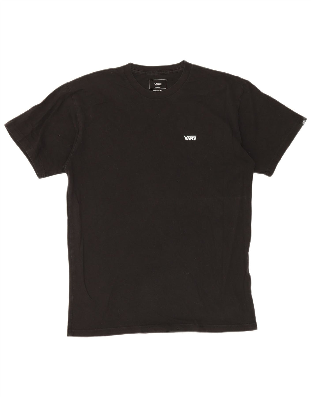 VANS Herren-T-Shirt mit klassischer Passform, mittelschwarze Baumwolle