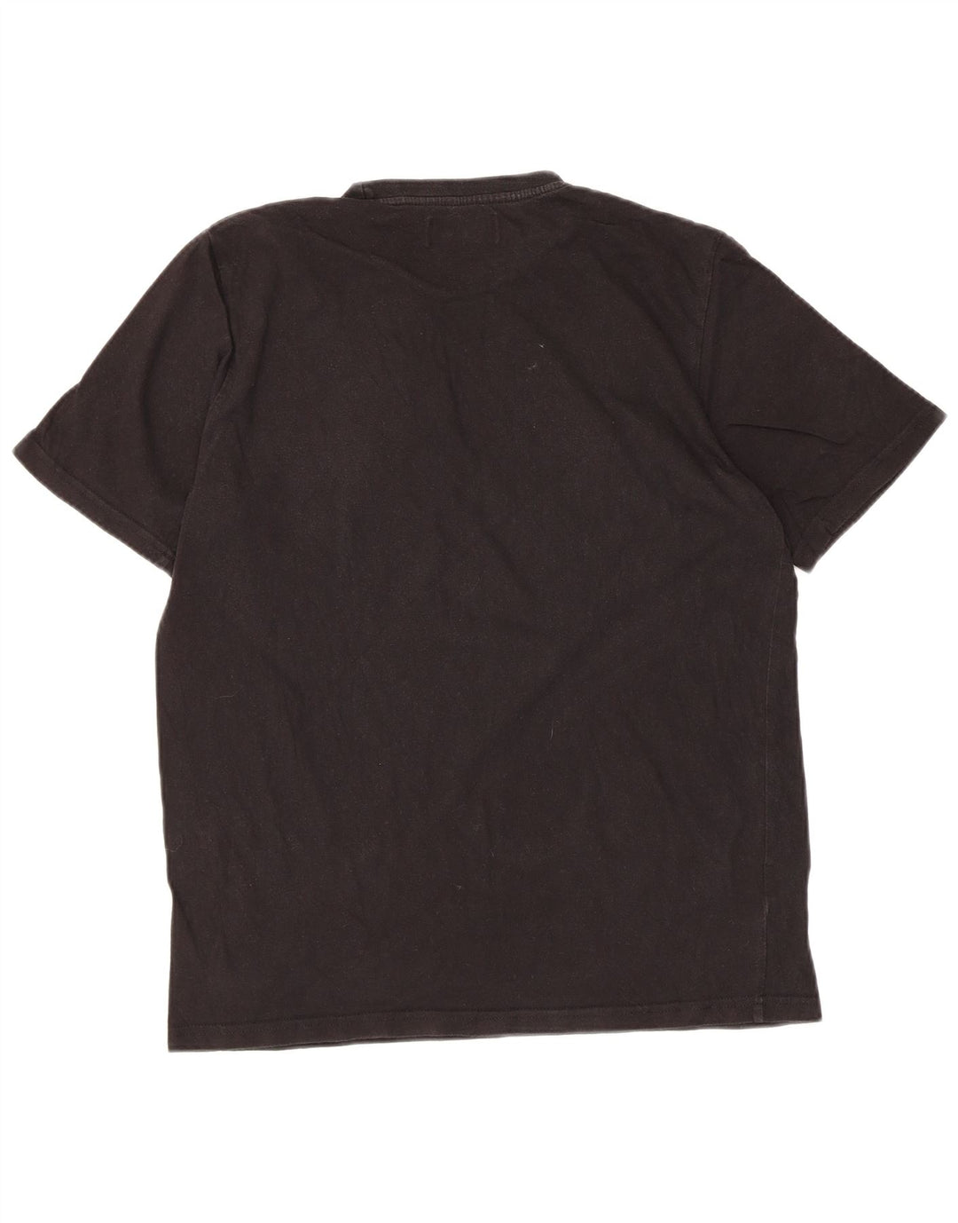 Fred Perry Herren Grafik-T-Shirt-Oberteil aus mittelschwarzer Baumwolle