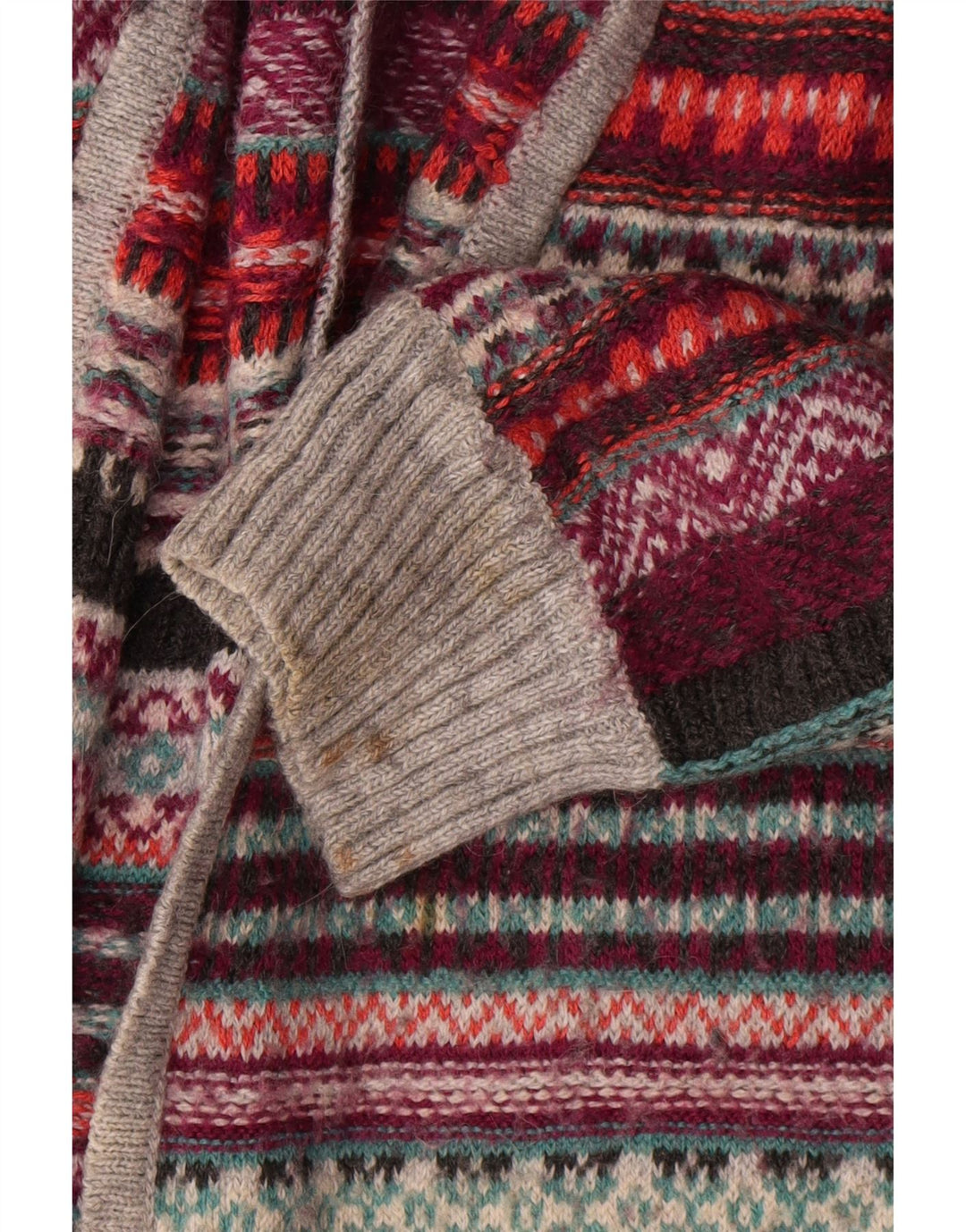 Indigo Damen-Strickjacke in Übergröße, Gr. 14, mittelmehrfarbig