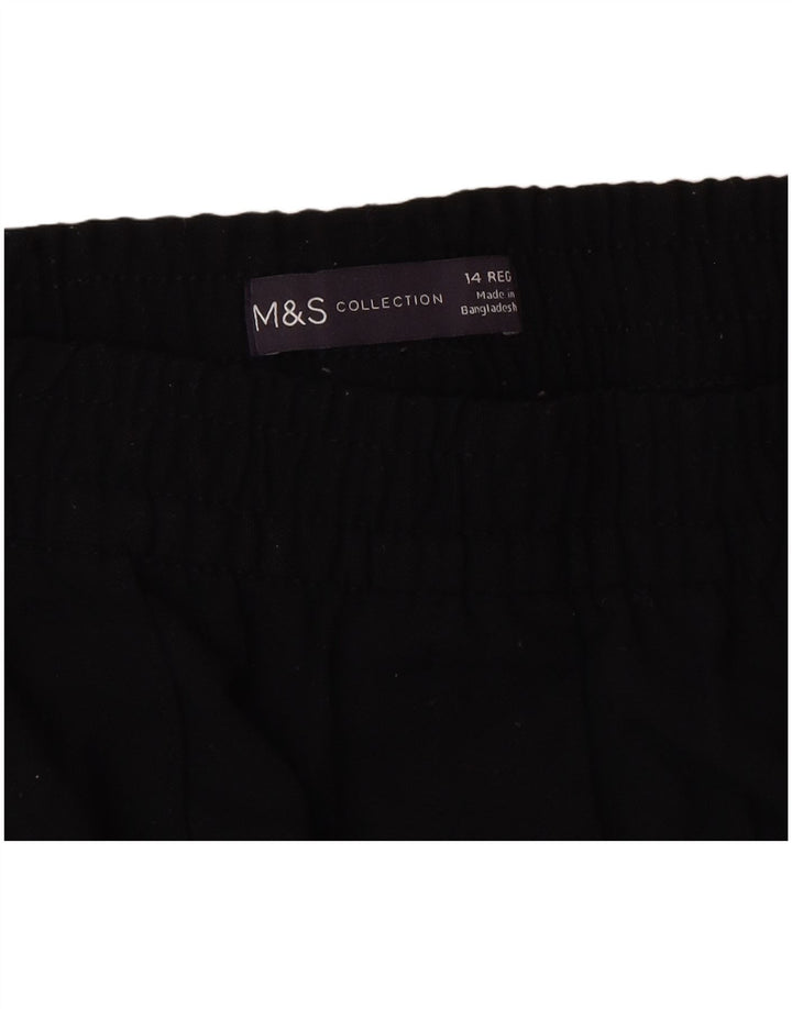 Marks & Spencer Damen-Trainingshose, UK 14, Mittelschwarz, Polyester