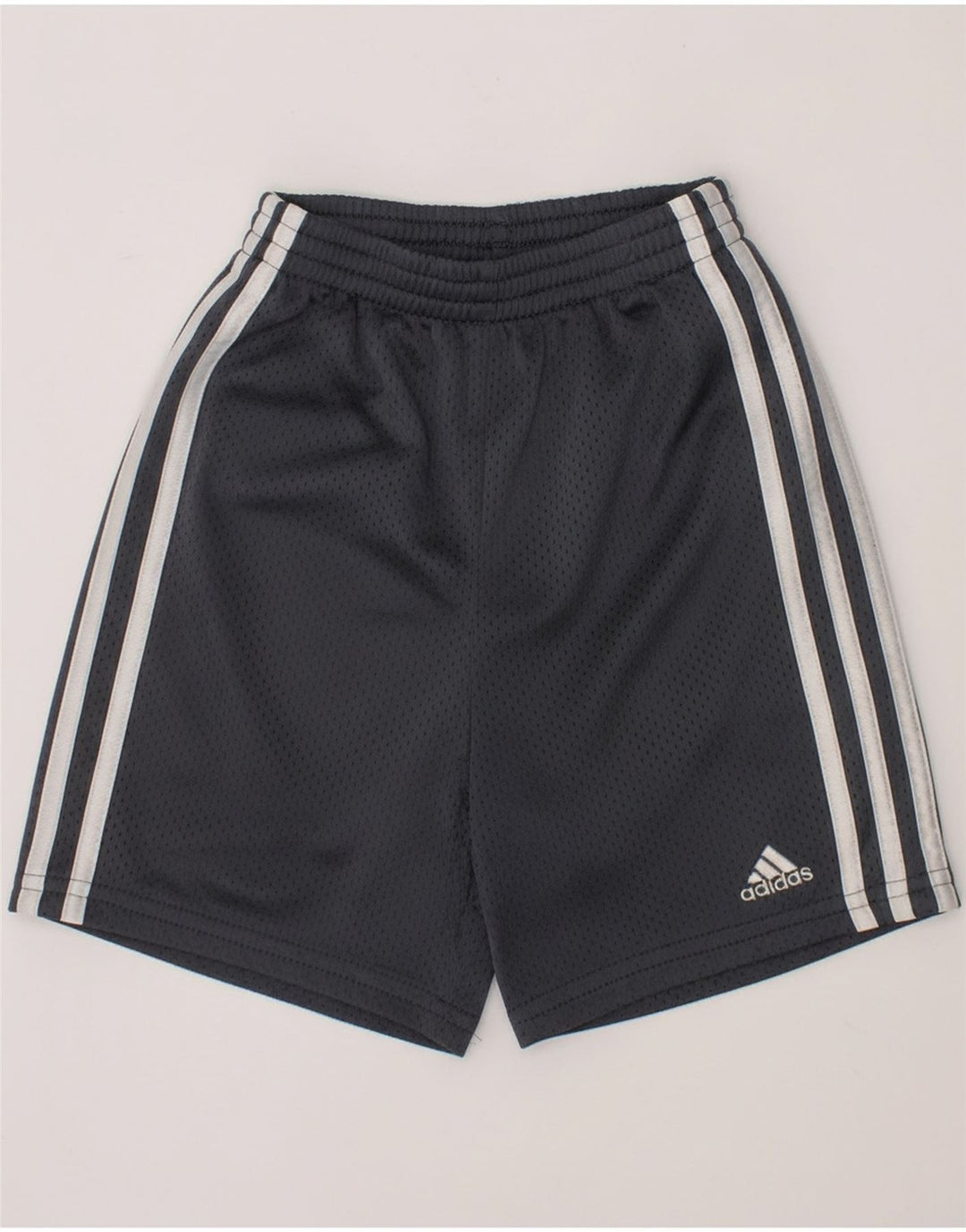 ADIDAS Boys Sport Shorts 4-5 Years Grey Polyester