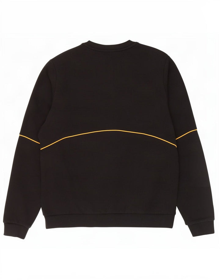 New Balance Herren-Sweatshirt, Pullover, klein, schwarz, gestreift, Baumwolle