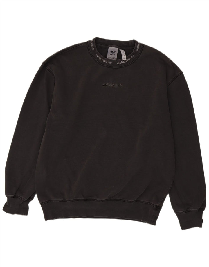 ADIDAS Herren Graphic Loose Fit Sweatshirt Pullover mittelgraue Baumwolle